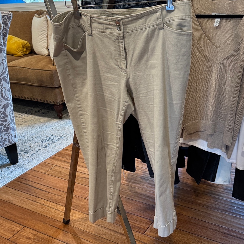 White House Black Market Light Beige Pants